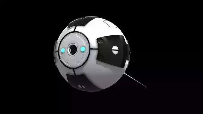 Sci-Fi Recon Drone Low-poly 3D model