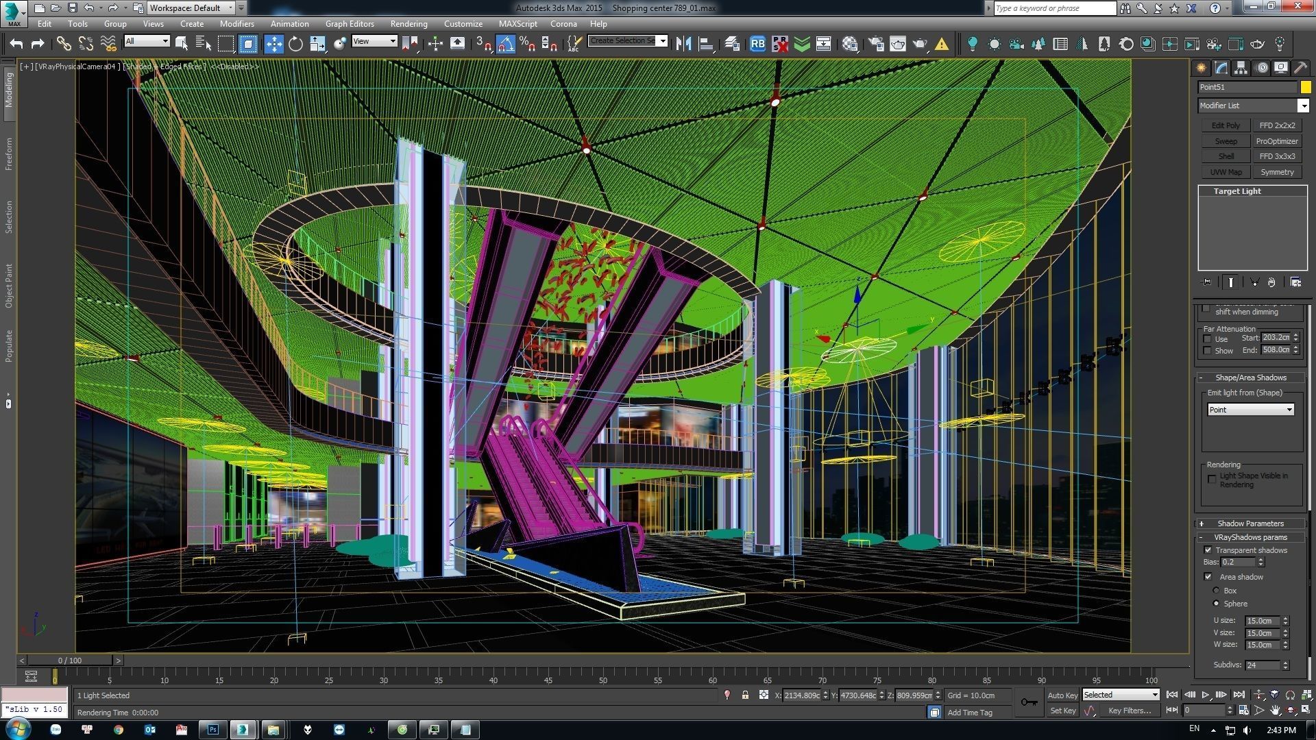 Shopping Mall Interior 3D model_2