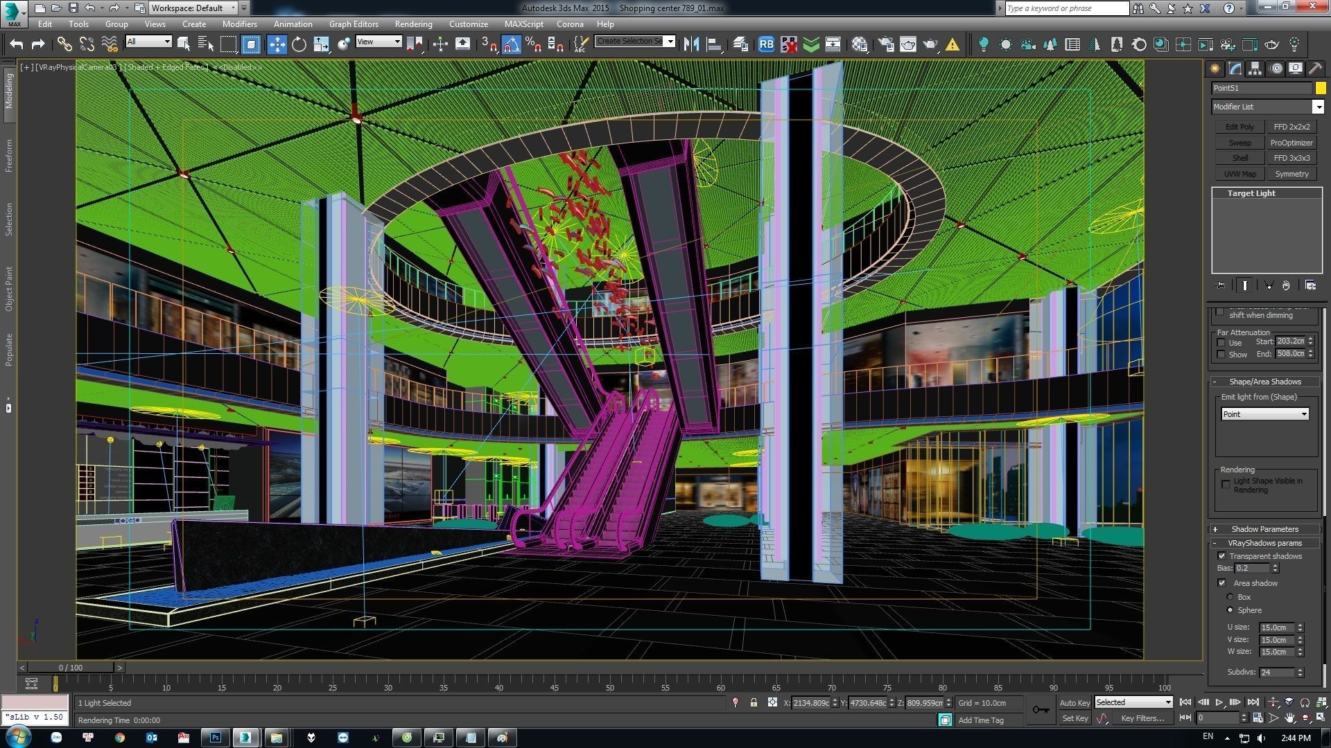 Shopping Mall Interior 3D model_3