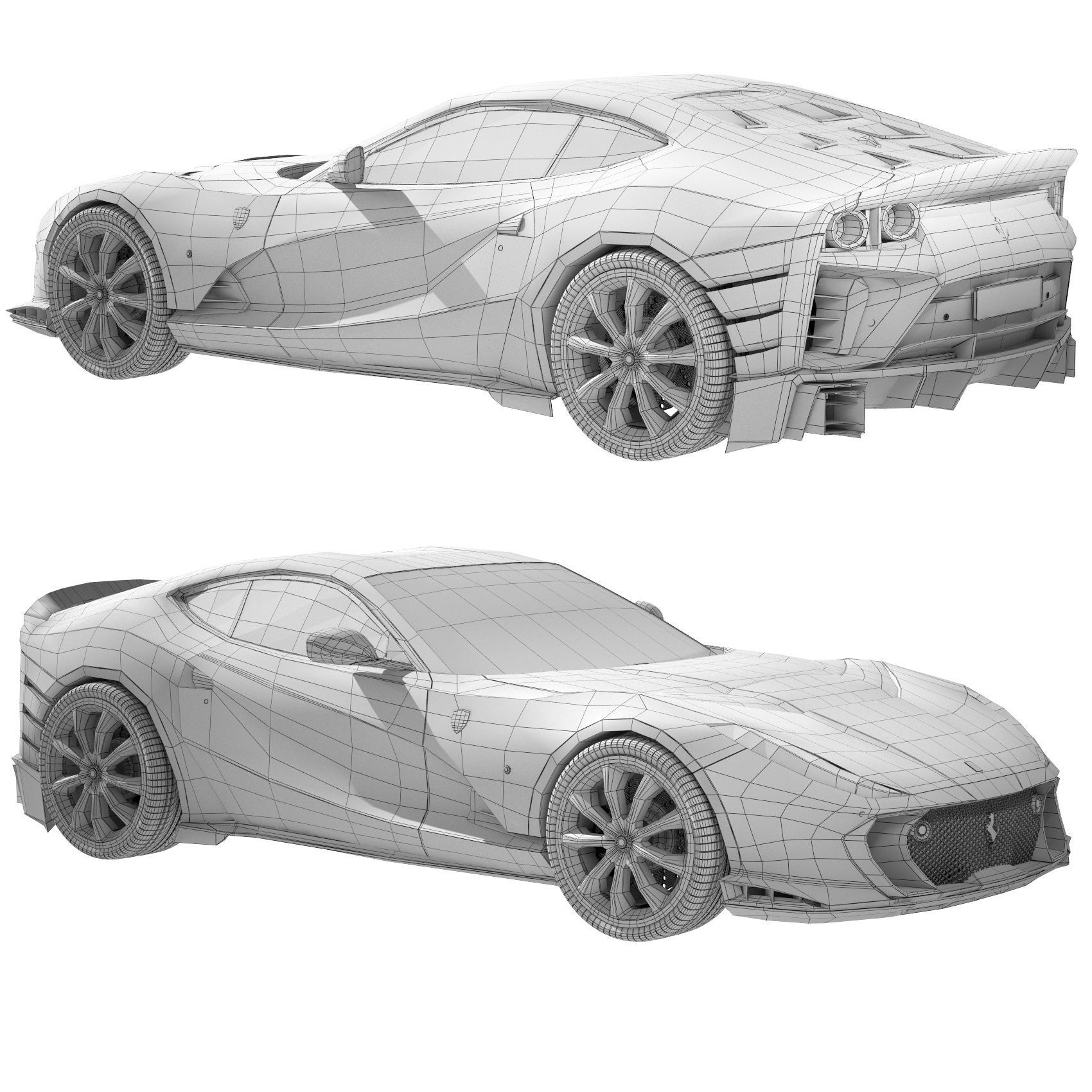Ferrari 812 Competizione 2022 3D model_6