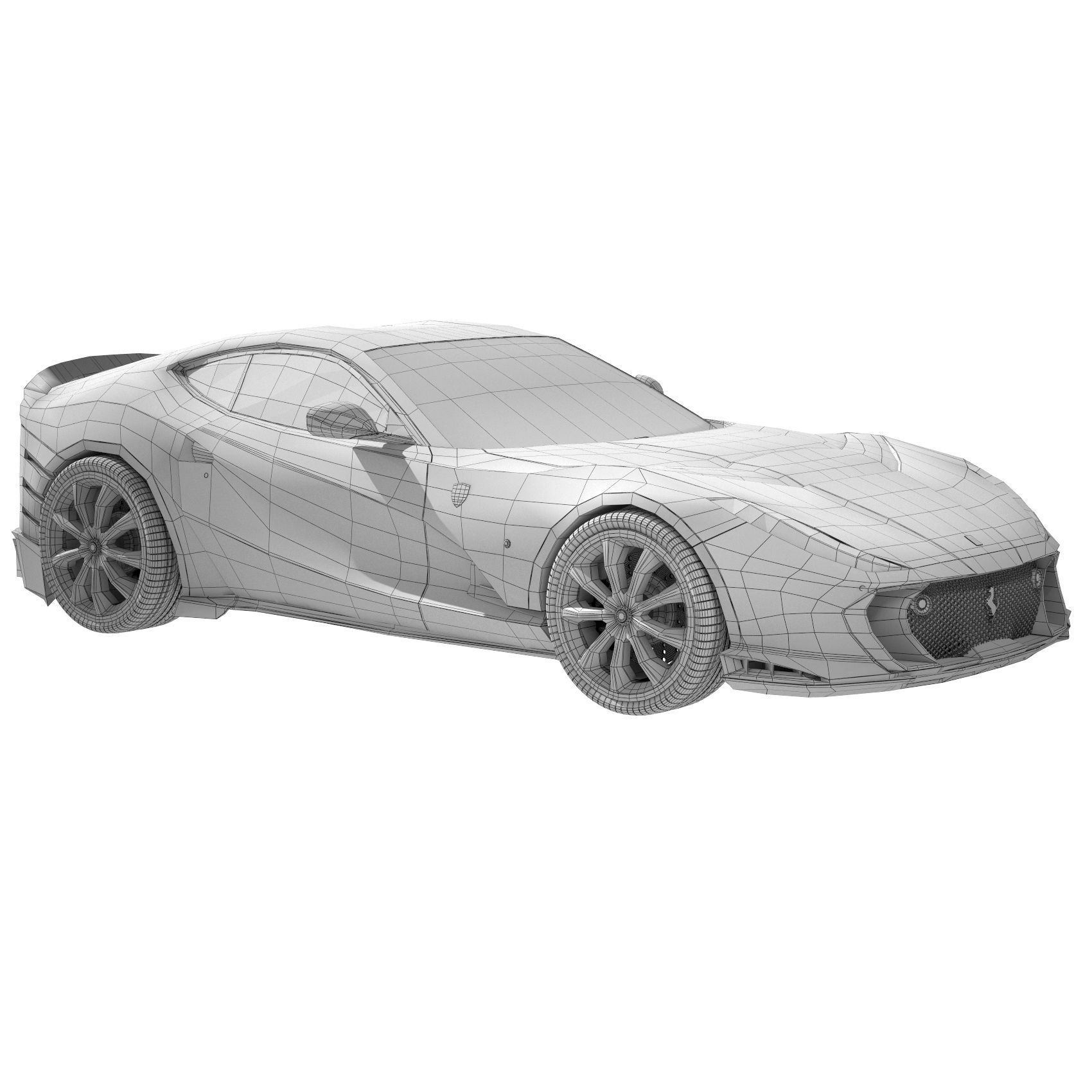 Ferrari 812 Competizione 2022 3D model_4