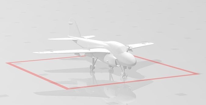A6 intruder military  jet 3d print model 3D print model