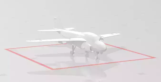 A6 intruder military  jet 3d print model 3D print model