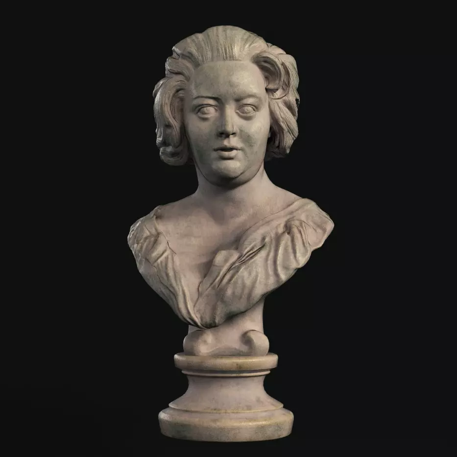 Constanza Bonarelli  Berninis Bust for PBR ARCHVIZ REALTIME Low-poly 3D model_0