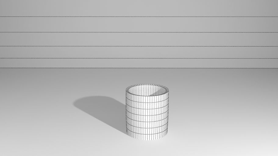 glass clear vase 3D model_1