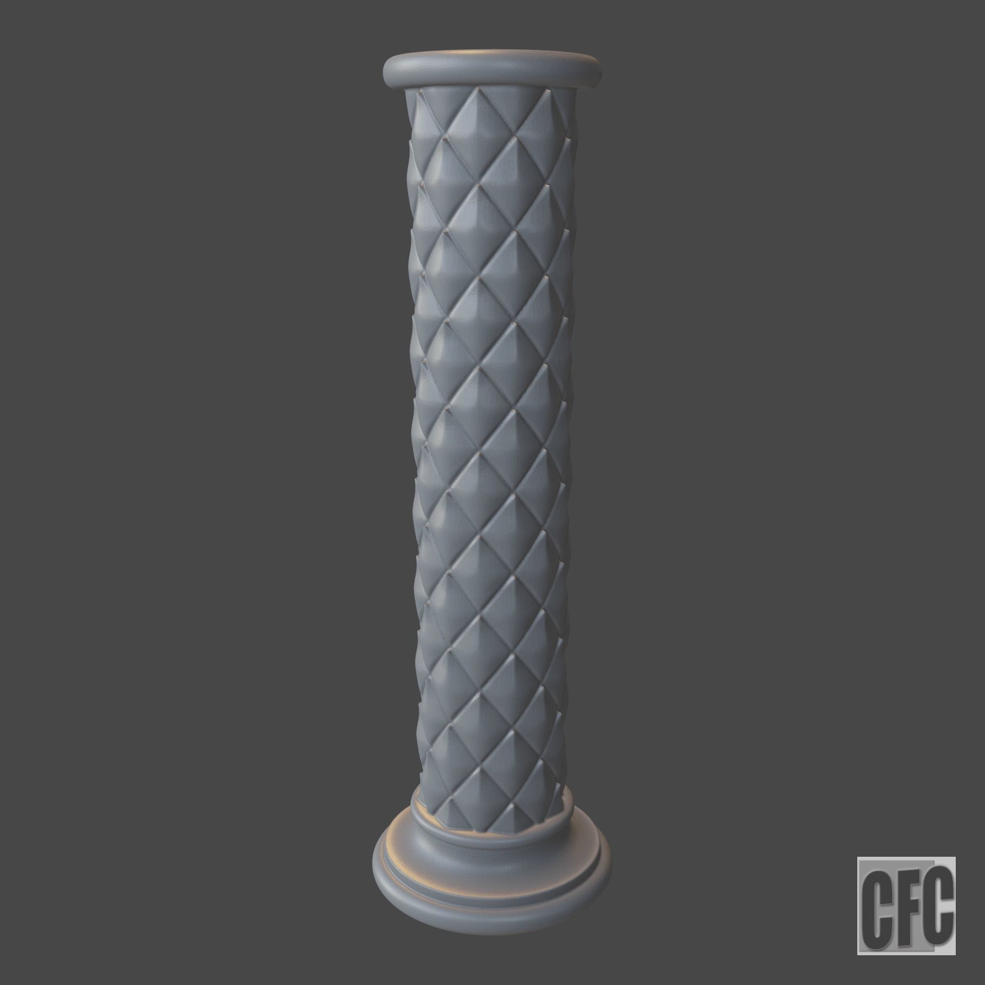 Goth shaft - 3d model for CNC - GothShaftCFC07 3D print model_6