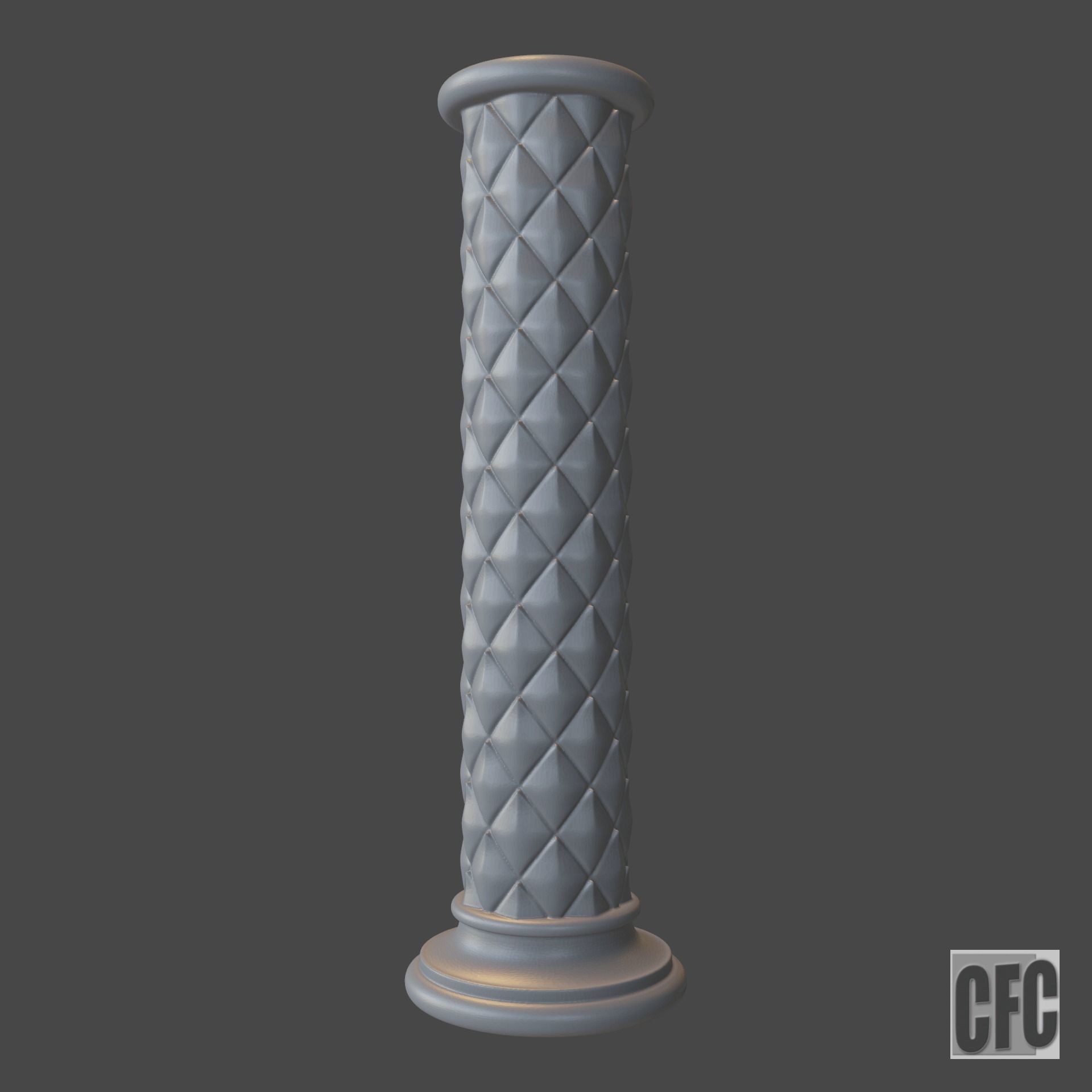 Goth shaft - 3d model for CNC - GothShaftCFC07 3D print model_10