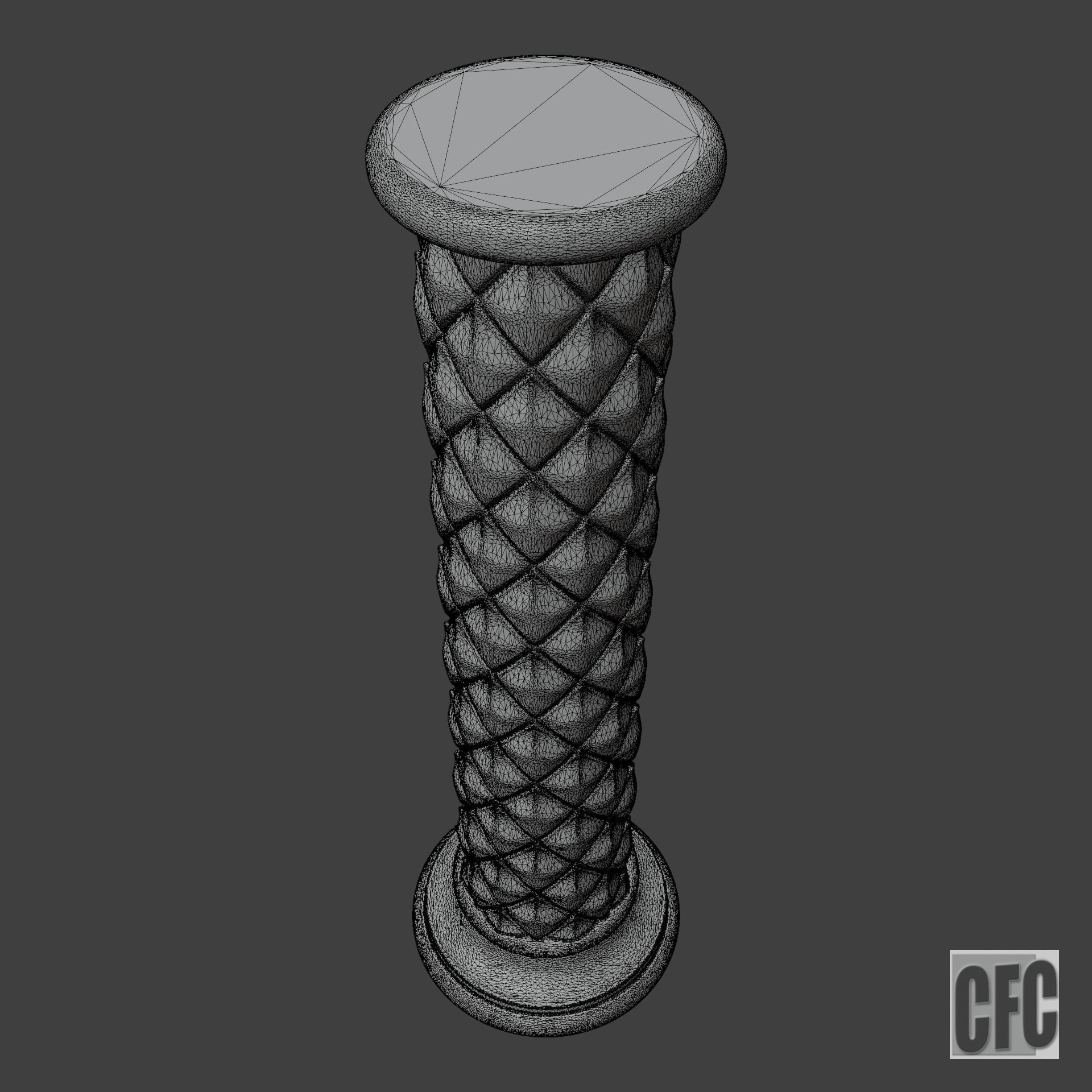 Goth shaft - 3d model for CNC - GothShaftCFC07 3D print model_3