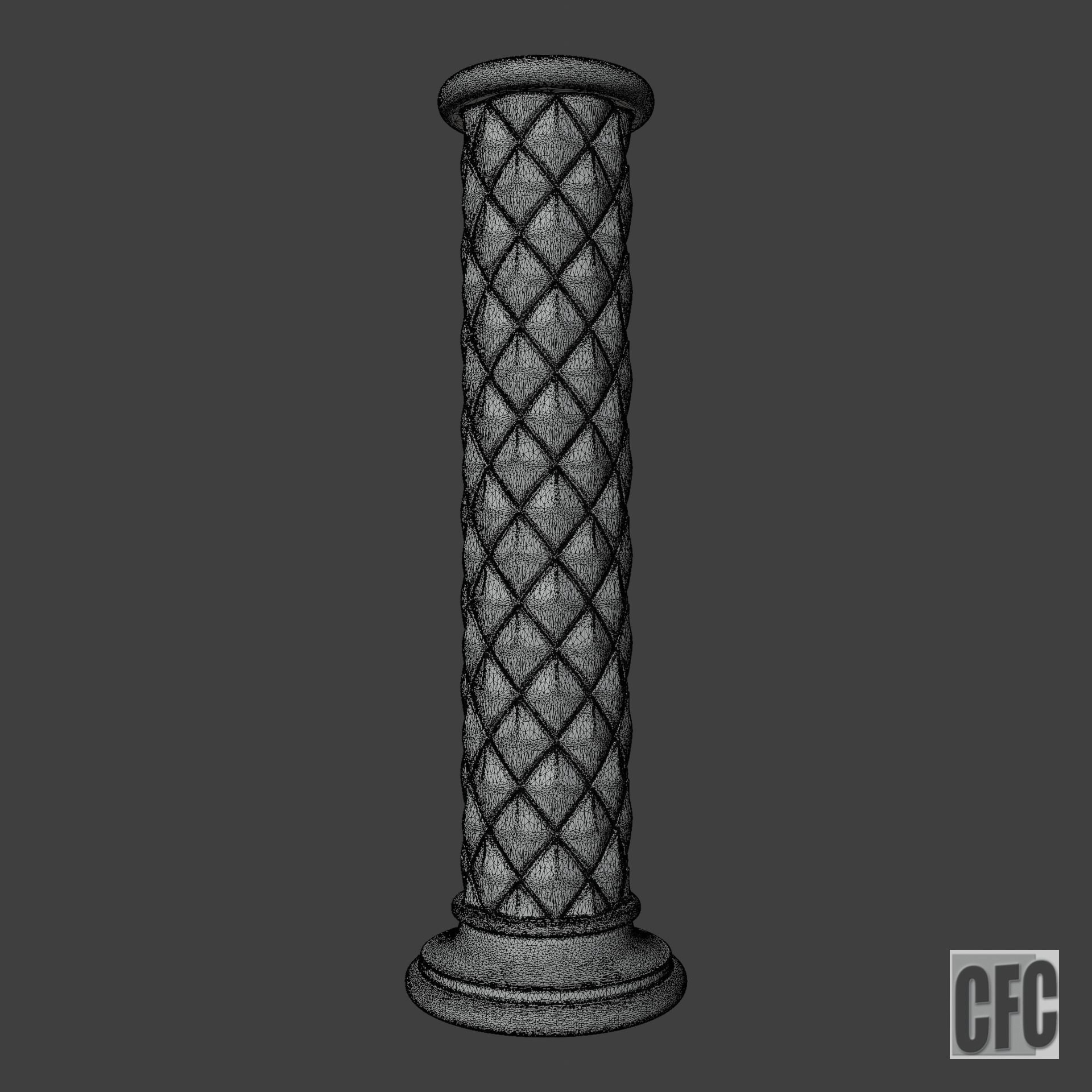 Goth shaft - 3d model for CNC - GothShaftCFC07 3D print model_11