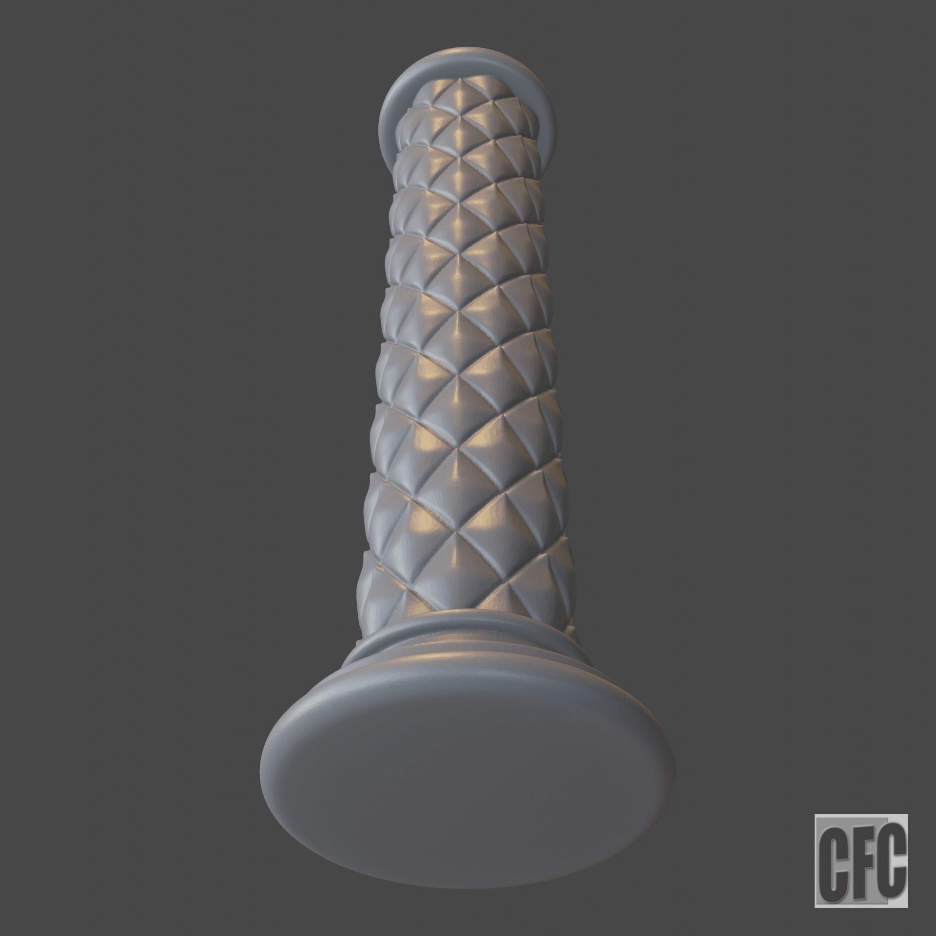 Goth shaft - 3d model for CNC - GothShaftCFC07 3D print model_4