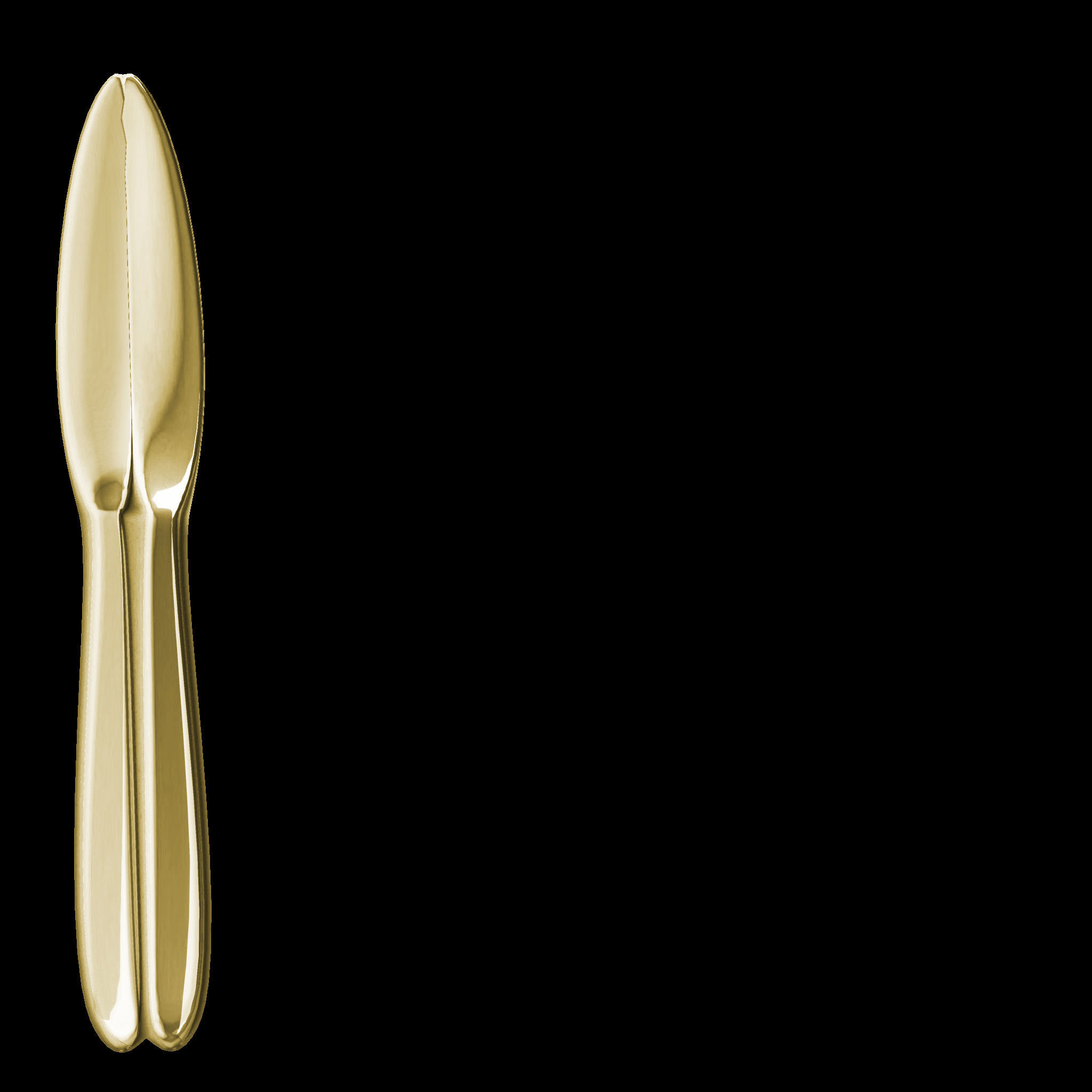 Classic Cutlery Knife Low-poly 3D model_4