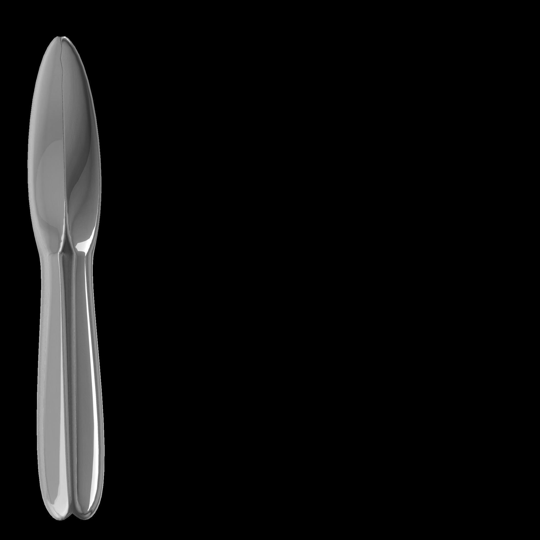 Classic Cutlery Knife Low-poly 3D model_5