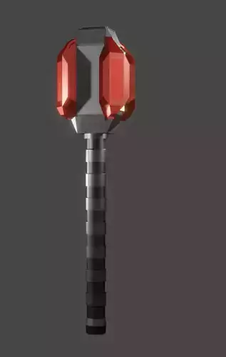 Smasher thor hammer Low-poly 3D model