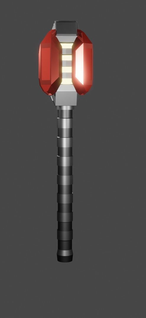 Smasher thor hammer Low-poly 3D model_3