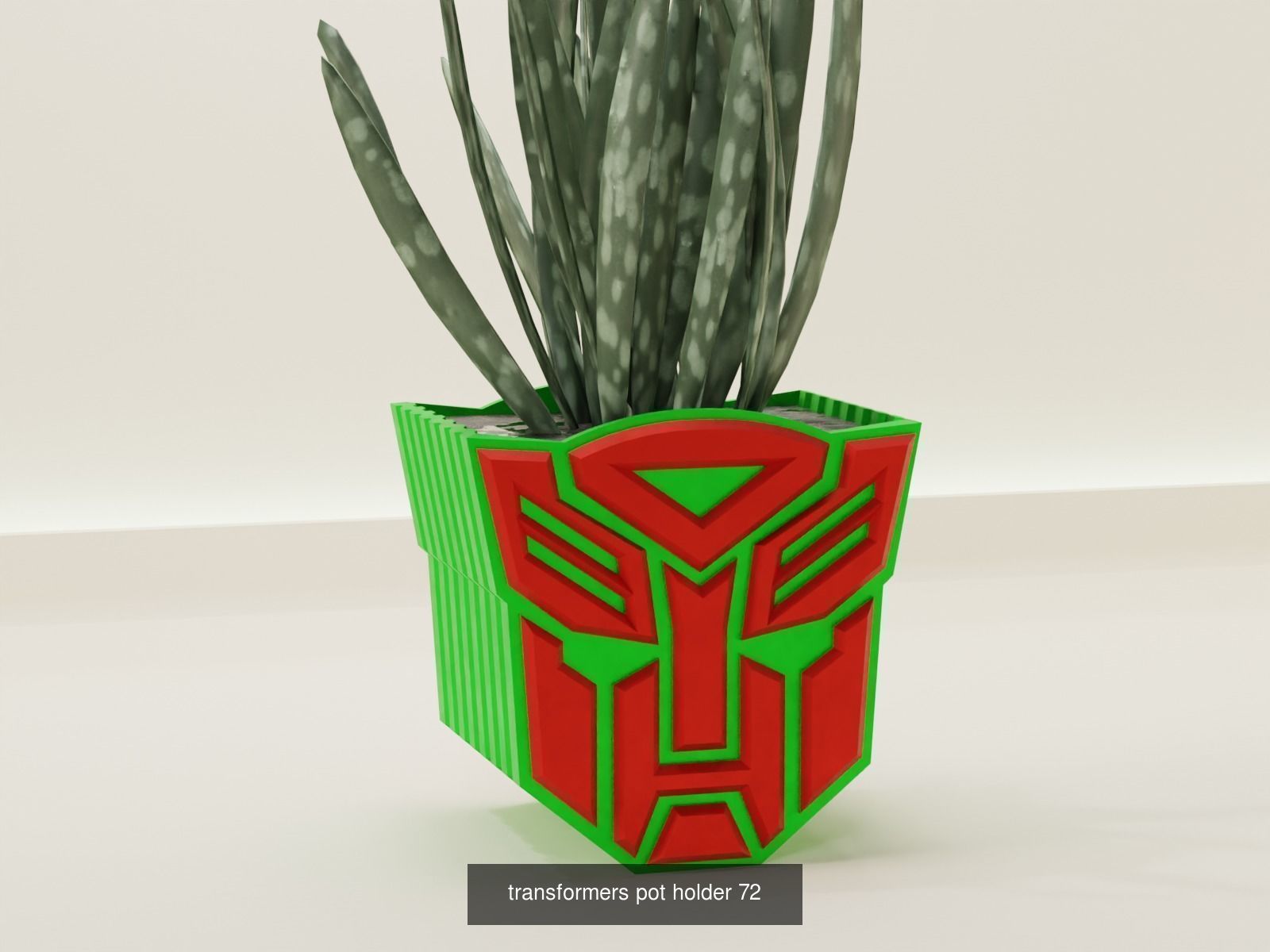 plant pot superhero colection 3D Model Collection_5