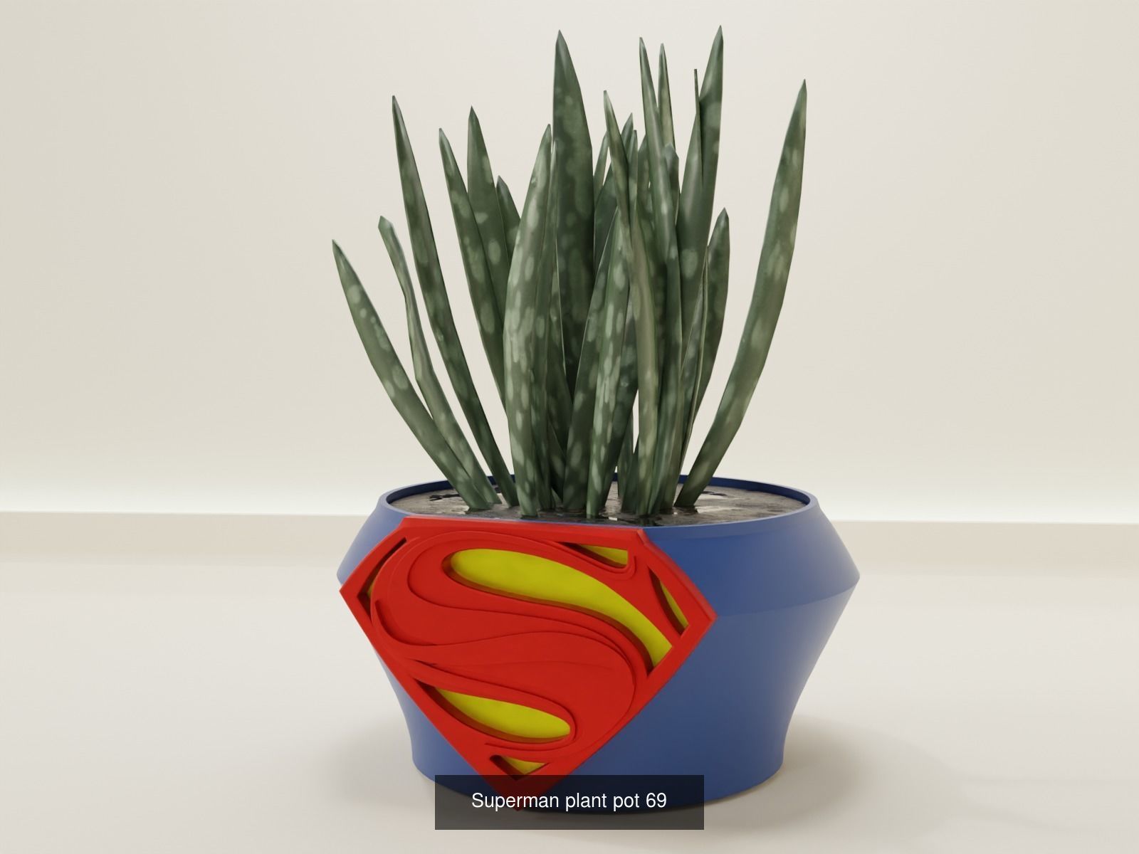 plant pot superhero colection 3D Model Collection_2