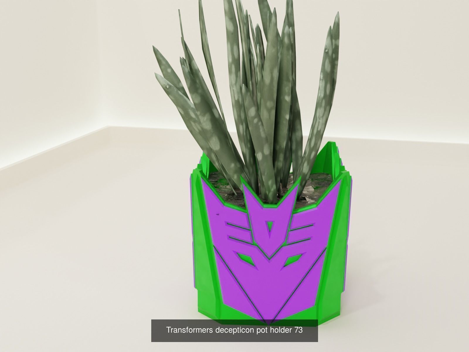 plant pot superhero colection 3D Model Collection_6