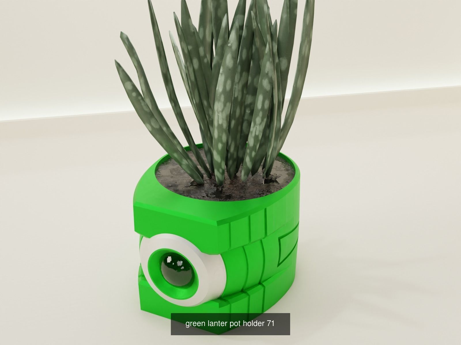plant pot superhero colection 3D Model Collection_4