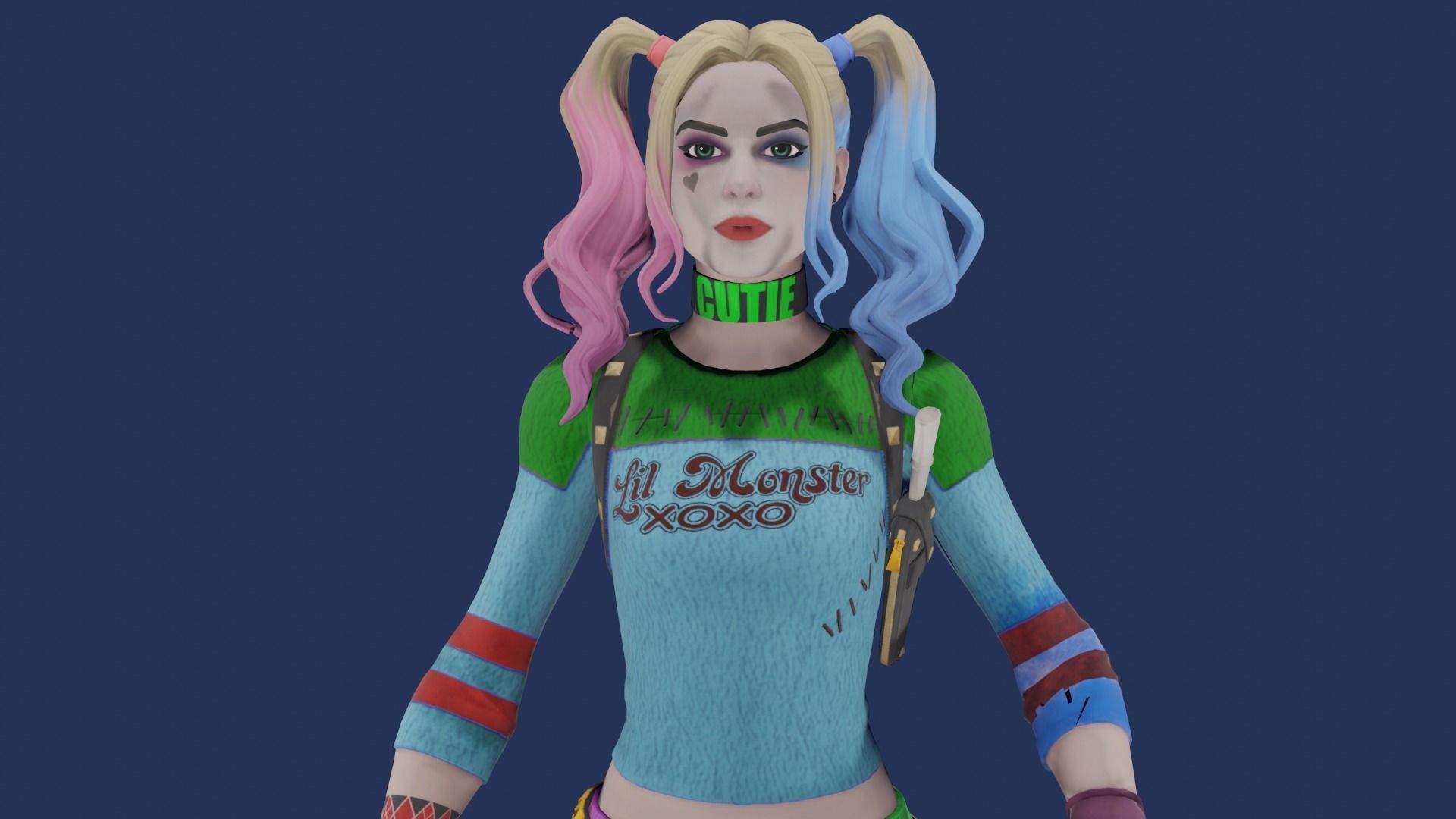 Harle Queen Fortnite Low-poly 3D model_5