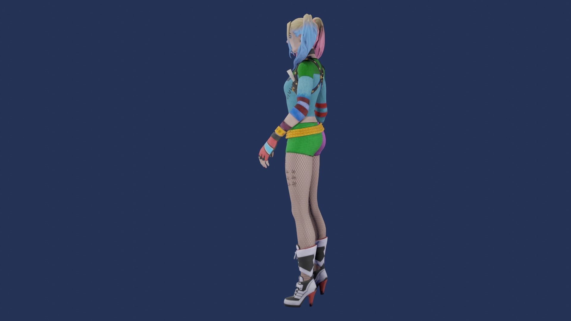 Harle Queen Fortnite Low-poly 3D model_2