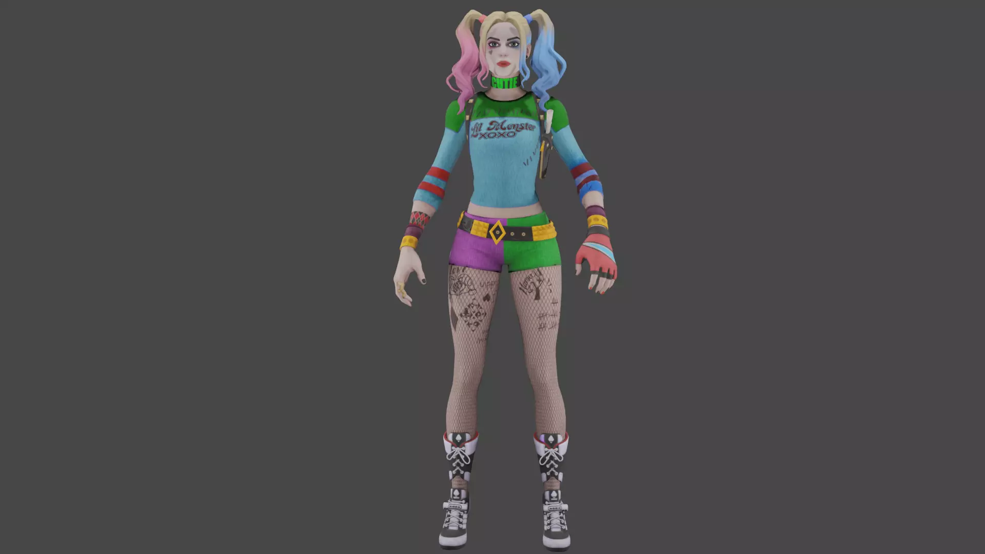 Harle Queen Fortnite Low-poly 3D model_0