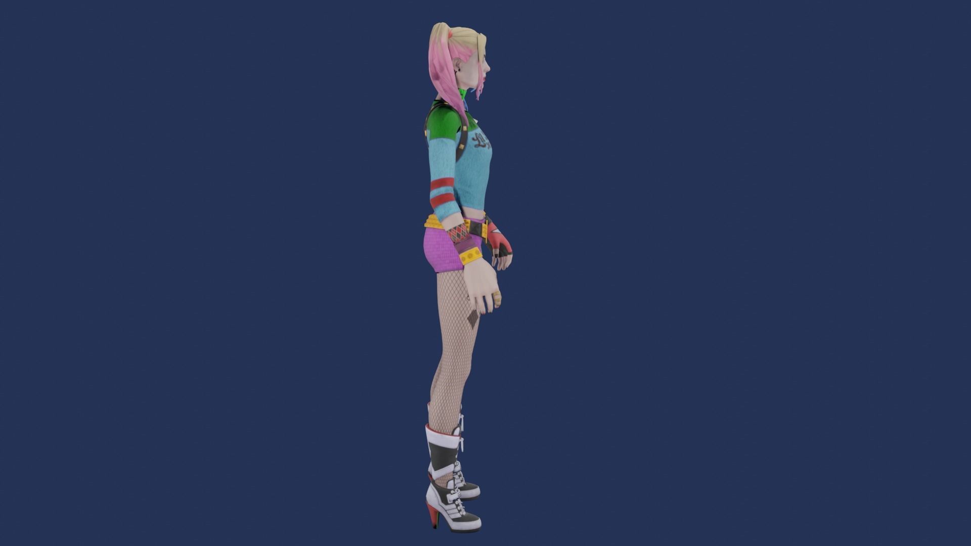 Harle Queen Fortnite Low-poly 3D model_1