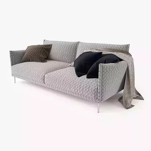Moroso Gentry 2 Seater Sofa 3D model 4