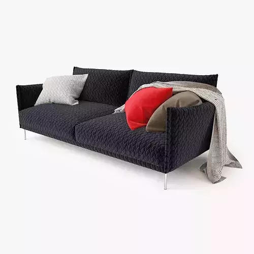 Moroso Gentry 2 Seater Sofa 3D model 3