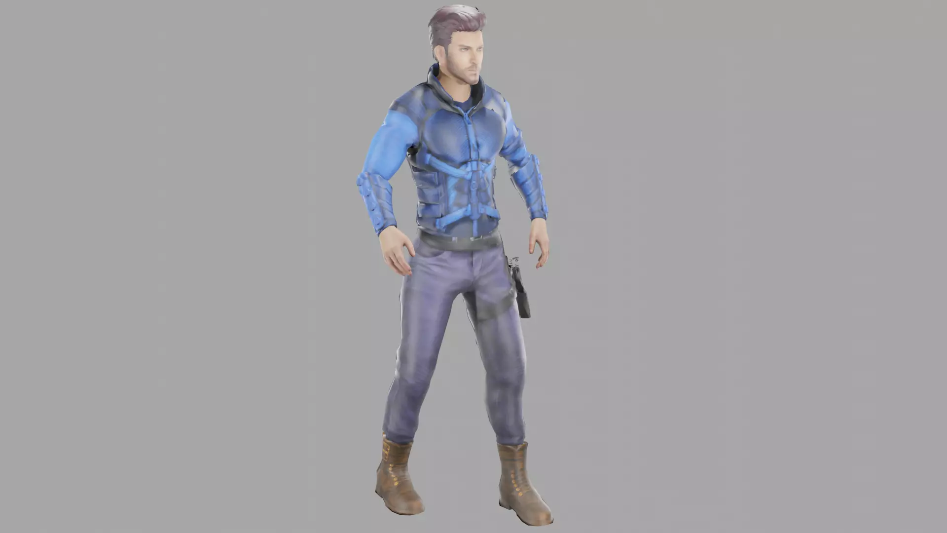 Raw One Low-poly 3D model_0