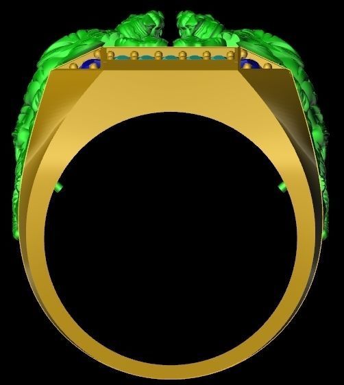 ring tiger  3D print model_2