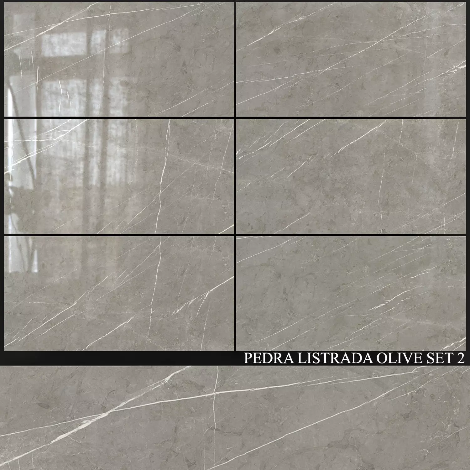 Decovita Pedra Listrada Olive 600x1200 Set 2 3D model_0