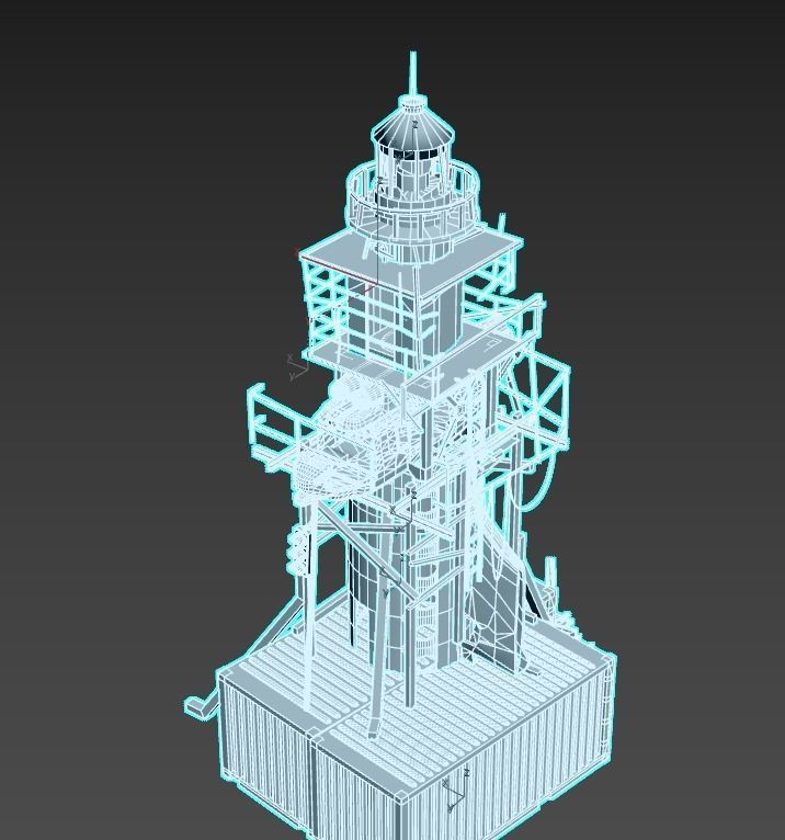 Post-Apocalyptic Lighthouse 3D model_13