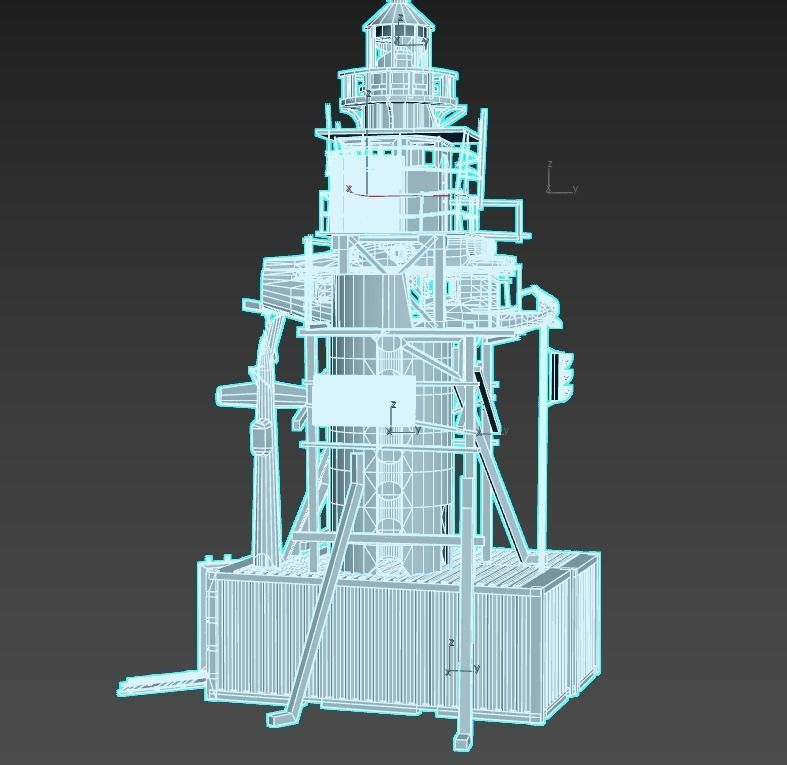 Post-Apocalyptic Lighthouse 3D model_15