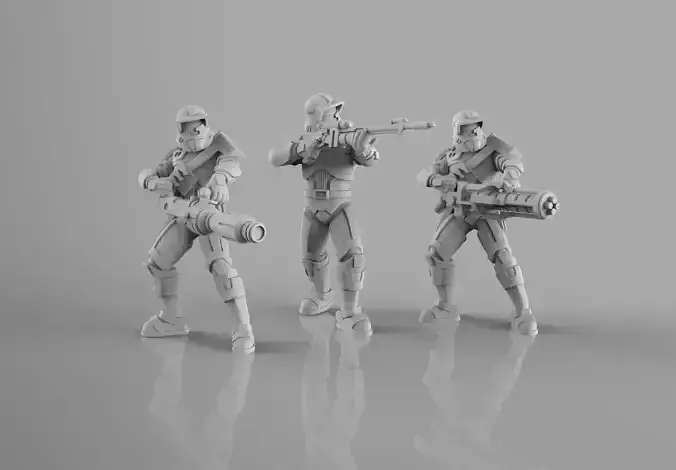 Havok Trooper Heavy Weapons Team 3D print model