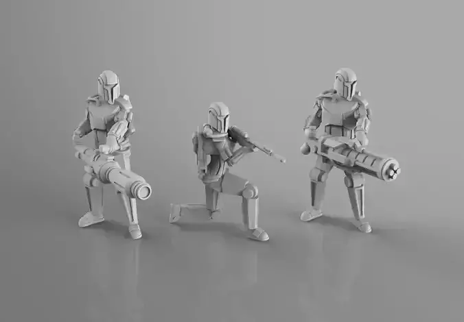 Old Mandarin Heavy Weapons Team 3D print model