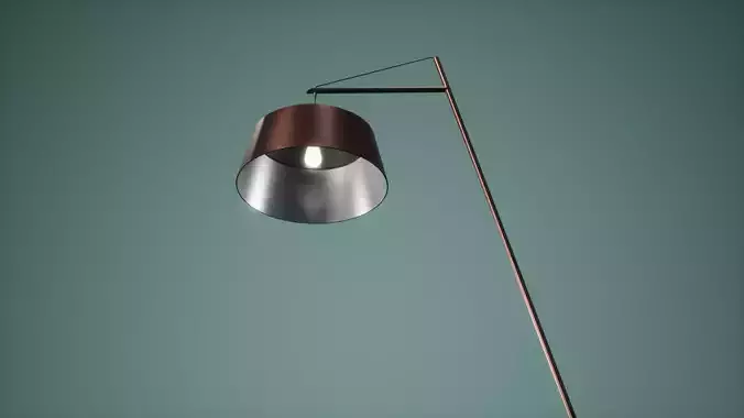 Floor Lamp Low Poly Game Ready 