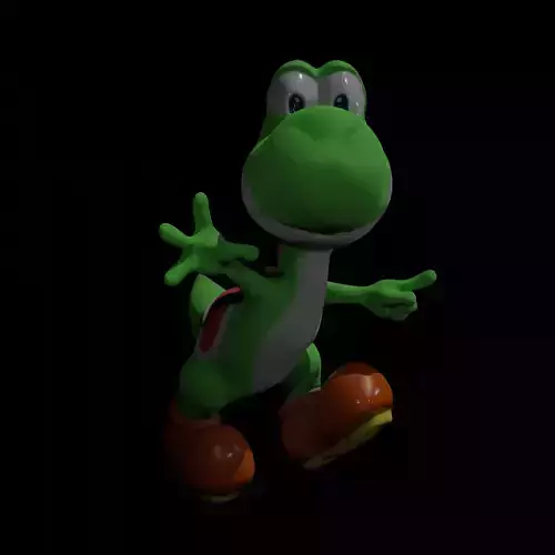 Yoshi High and Low Poly Models