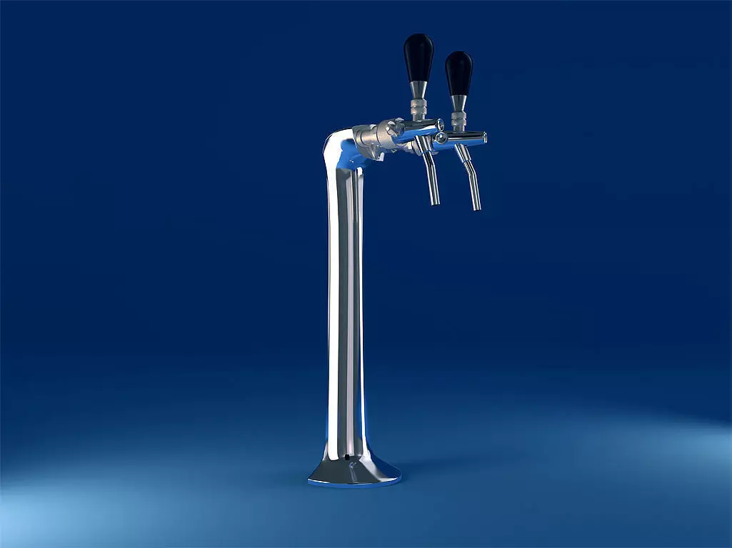 Beer Tap pub equipment 3D model_0