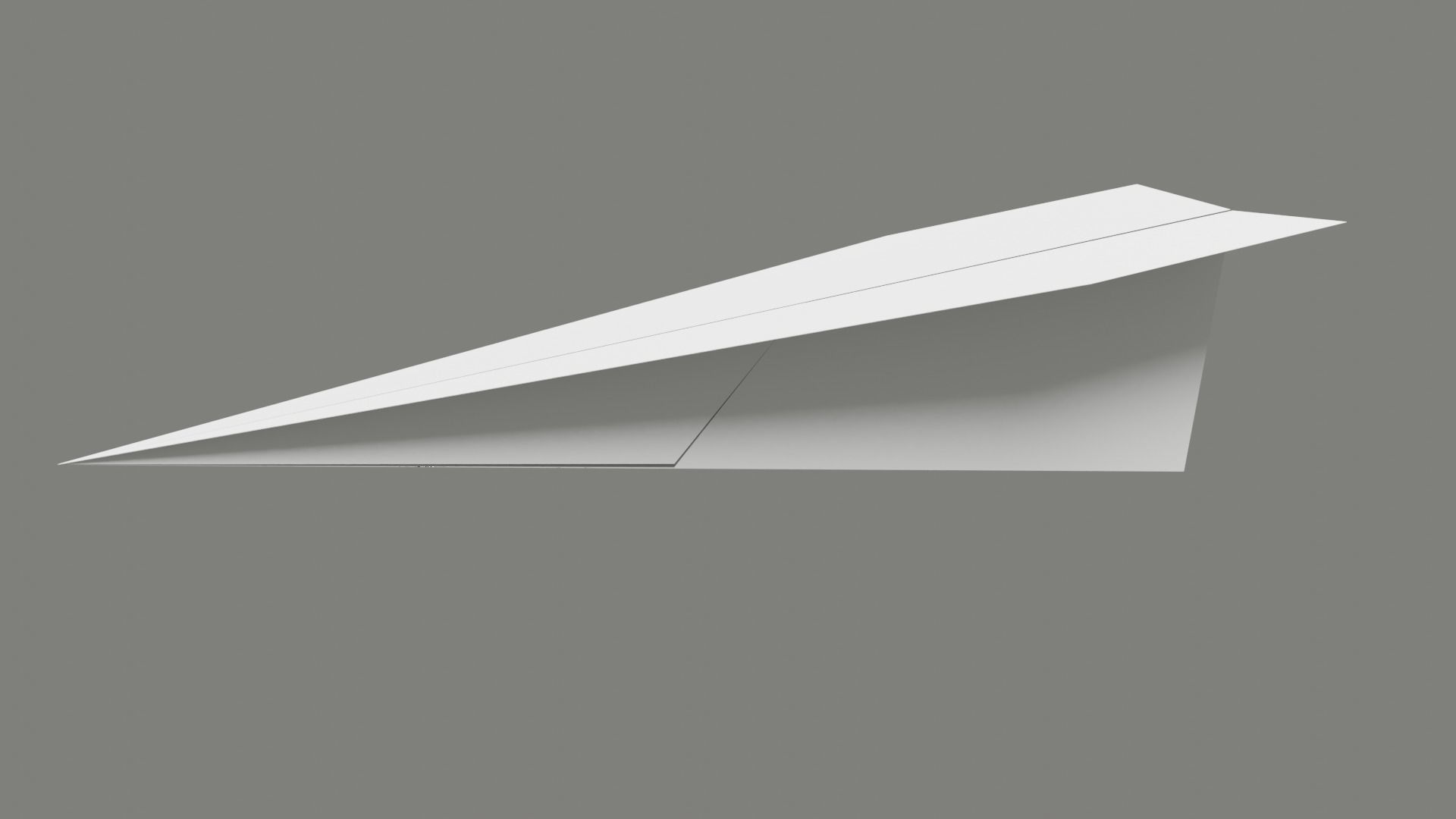 Realistic Paper Plane Low-poly 3D model_2