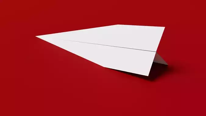 Realistic Paper Plane 