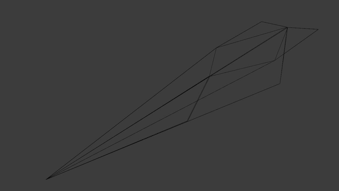 Realistic Paper Plane Low-poly 3D model_3