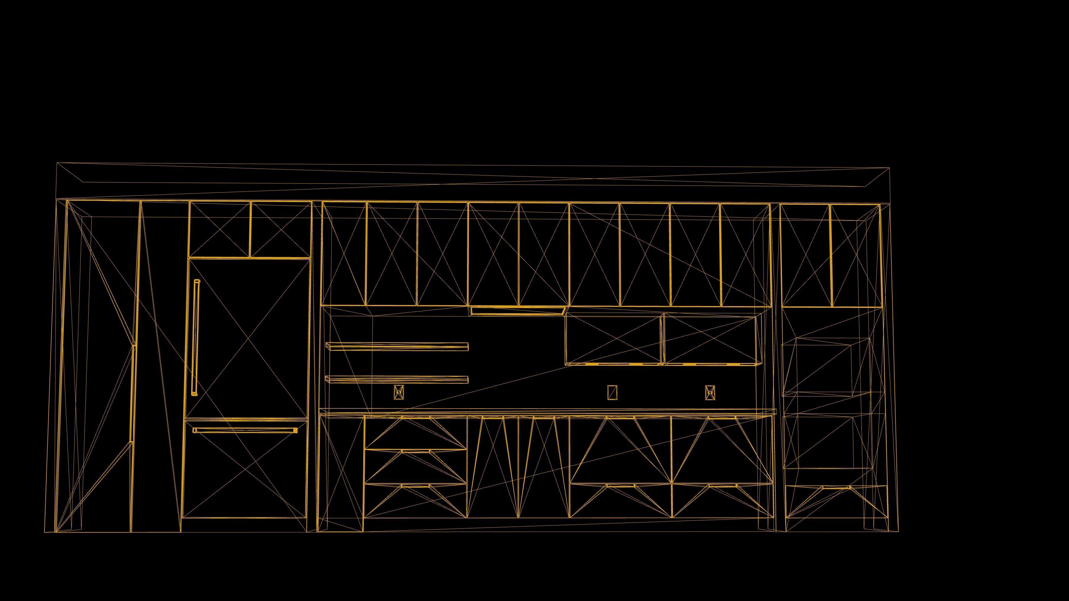 KitchenLow Poly Game Ready  Low-poly 3D model_4