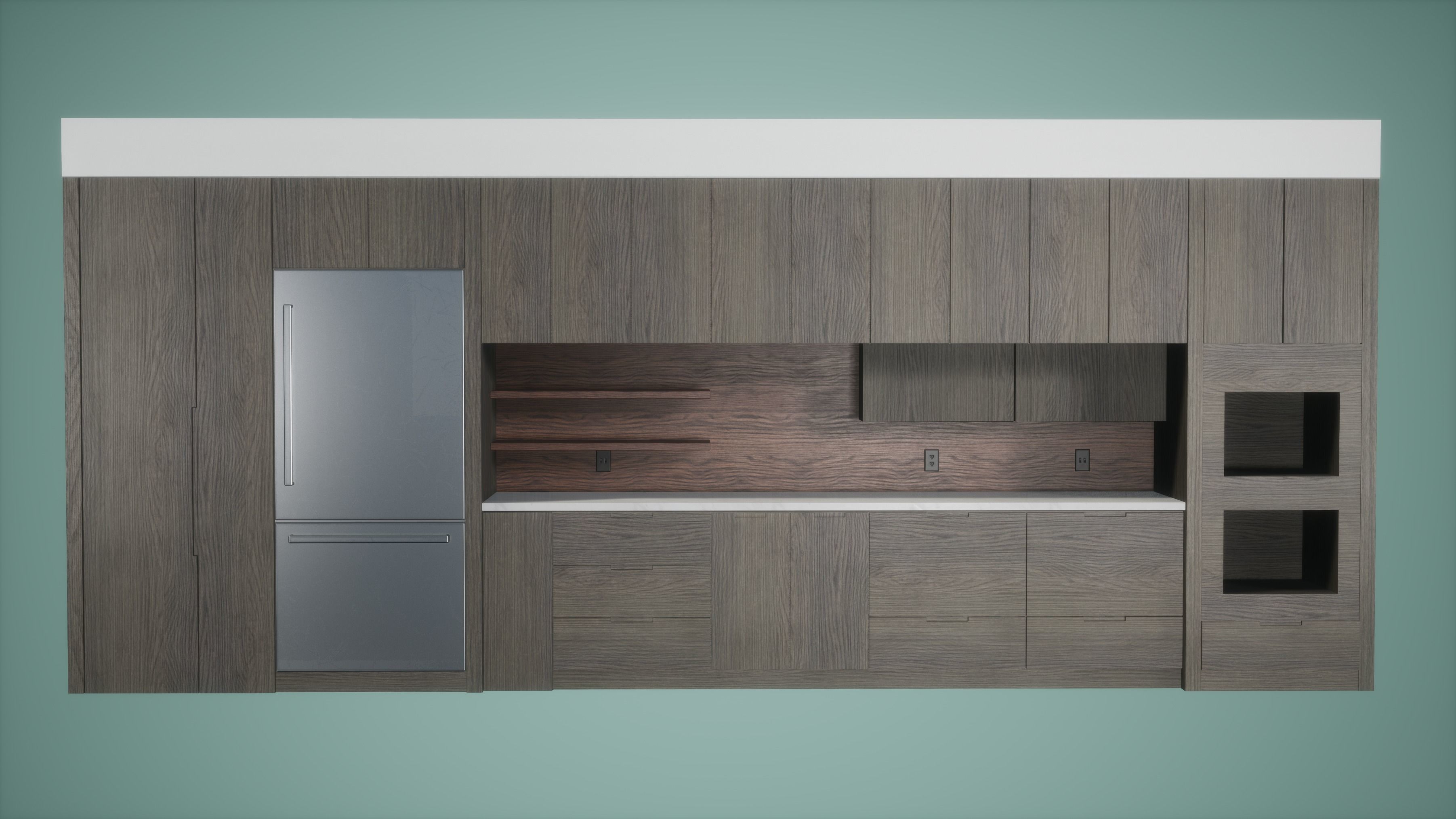 KitchenLow Poly Game Ready  Low-poly 3D model_3