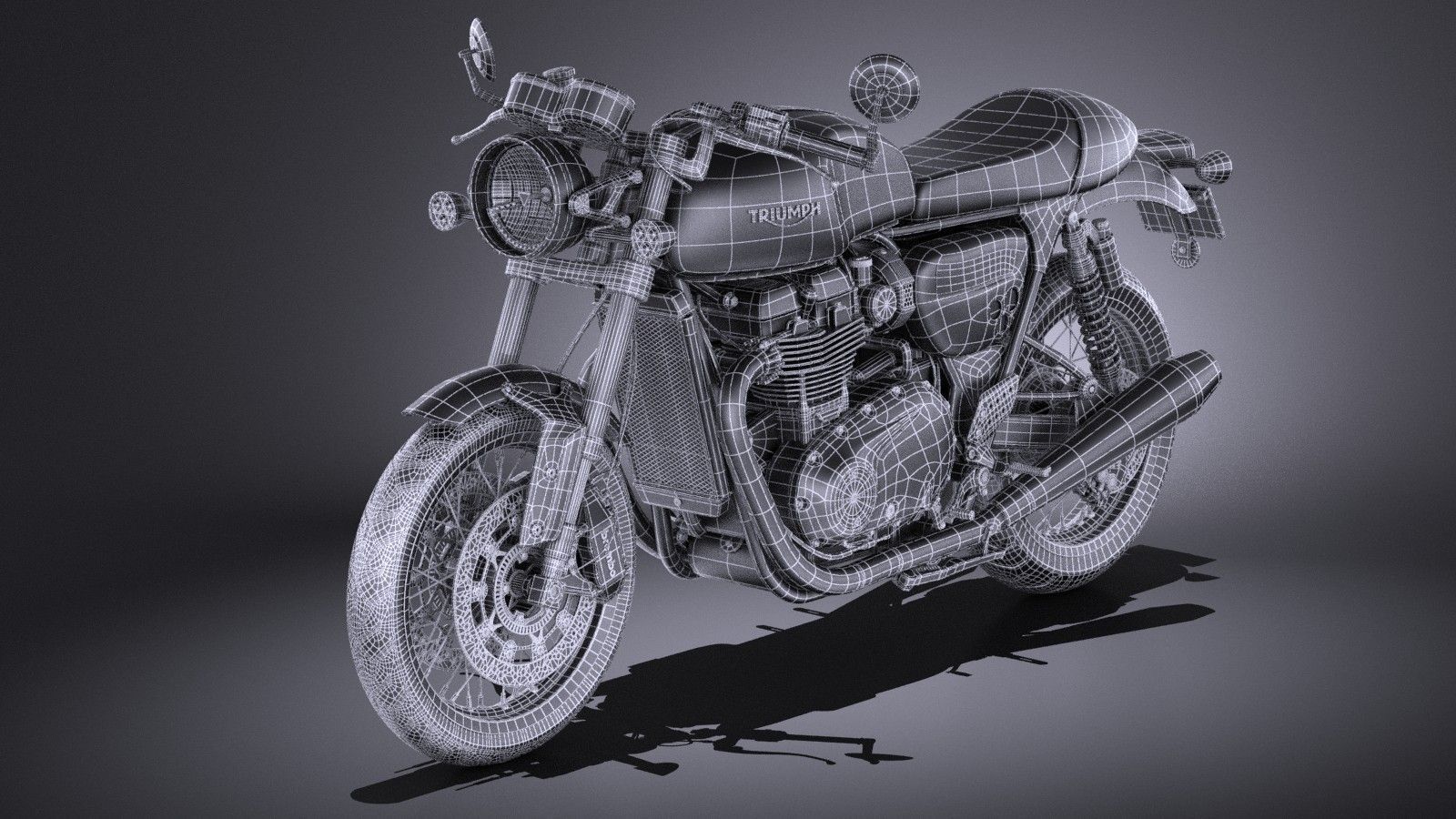 Triumph Thruxton R 2016 3D model_16