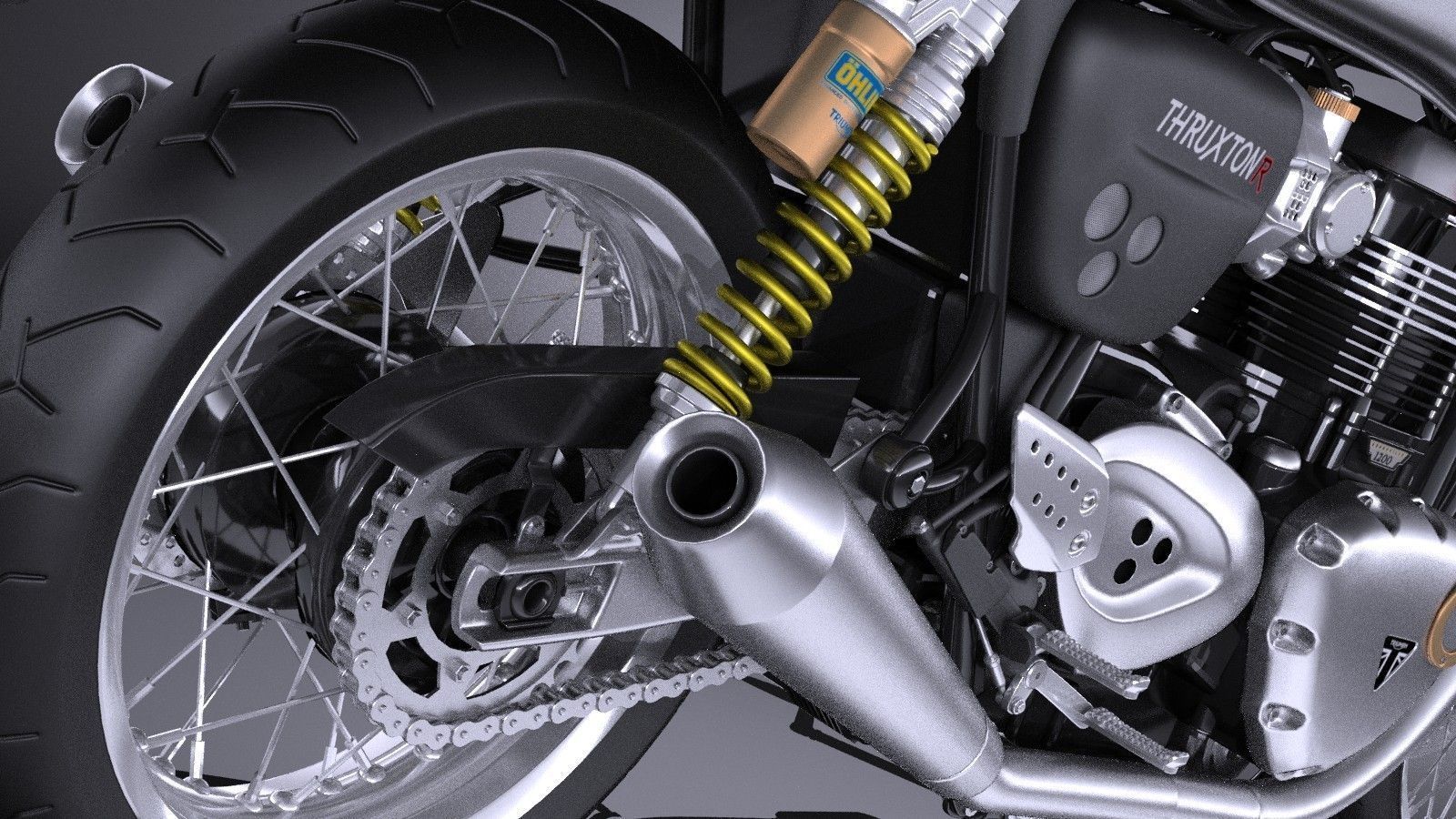 Triumph Thruxton R 2016 3D model_3