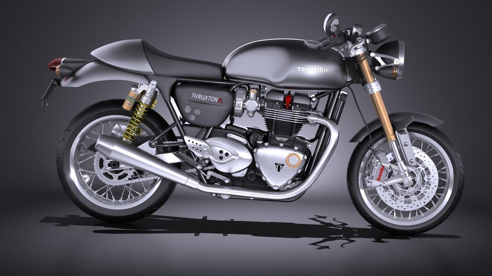 Triumph Thruxton R 2016 3D model_7