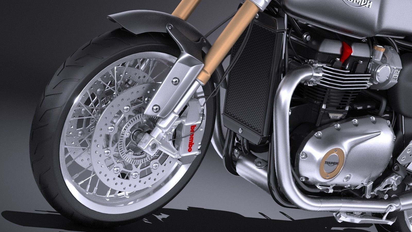Triumph Thruxton R 2016 3D model_2