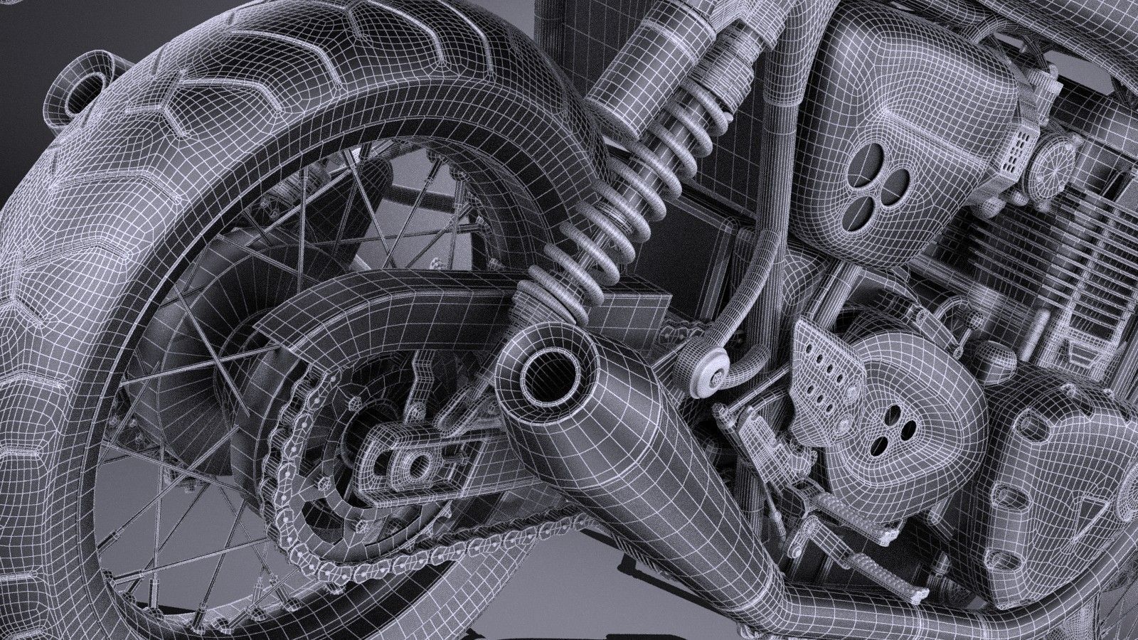 Triumph Thruxton R 2016 3D model_17