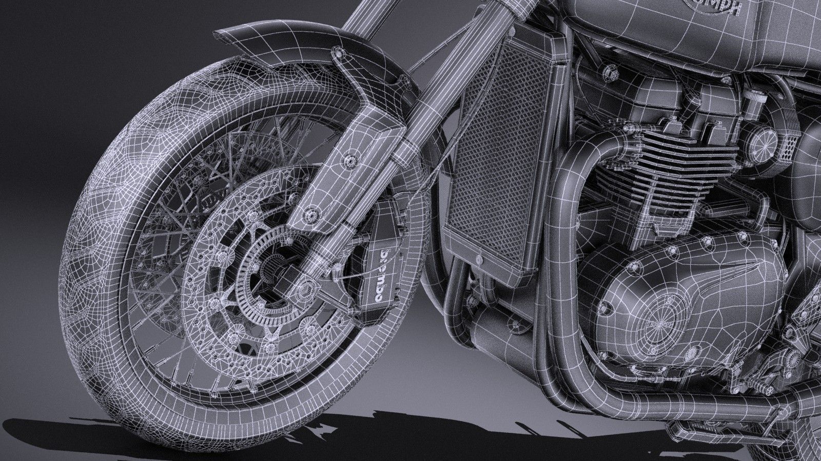 Triumph Thruxton R 2016 3D model_18