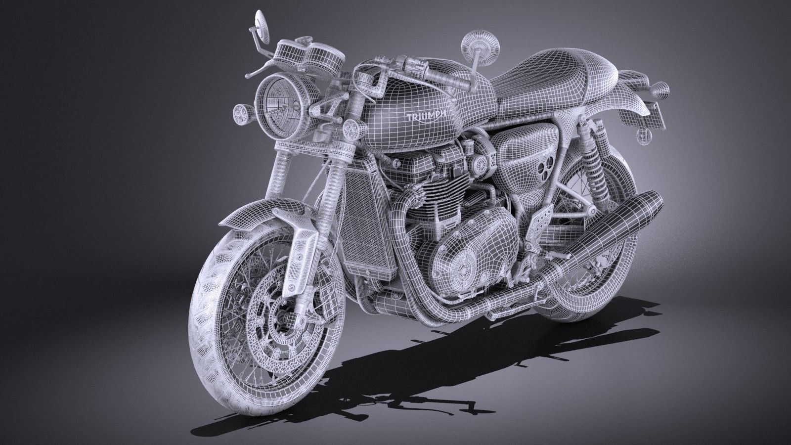 Triumph Thruxton R 2016 3D model_15